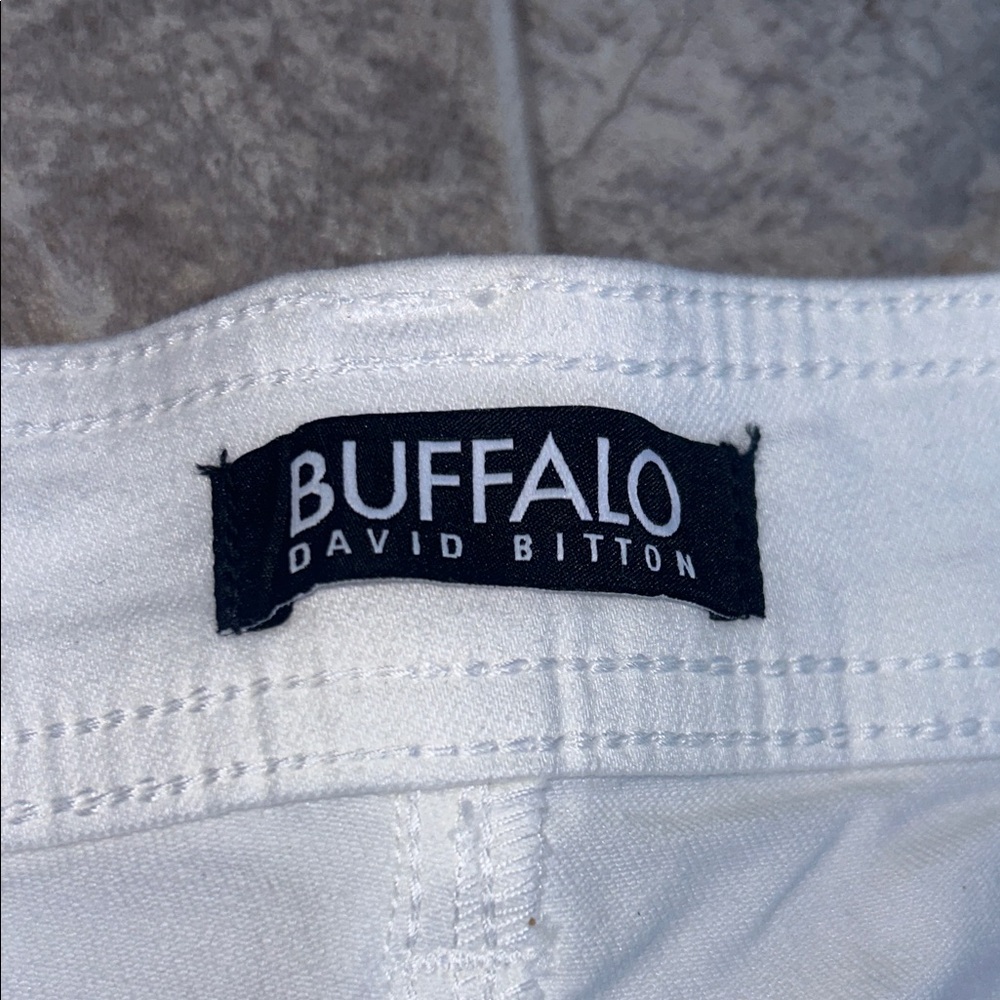Buffalo David Bitton Crisp White Trousers - Picture 7 of 8